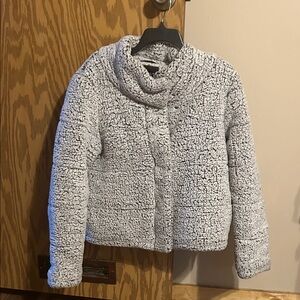 Say What? Light Gray Teddy Jacket